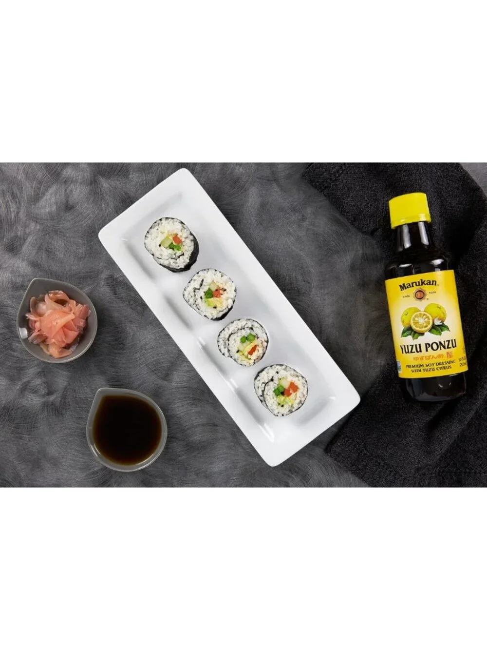 Citrus Ponzu Yuzu Soy Dressing, 12oz Glass Bottle, Pack of 6 - Flavorful